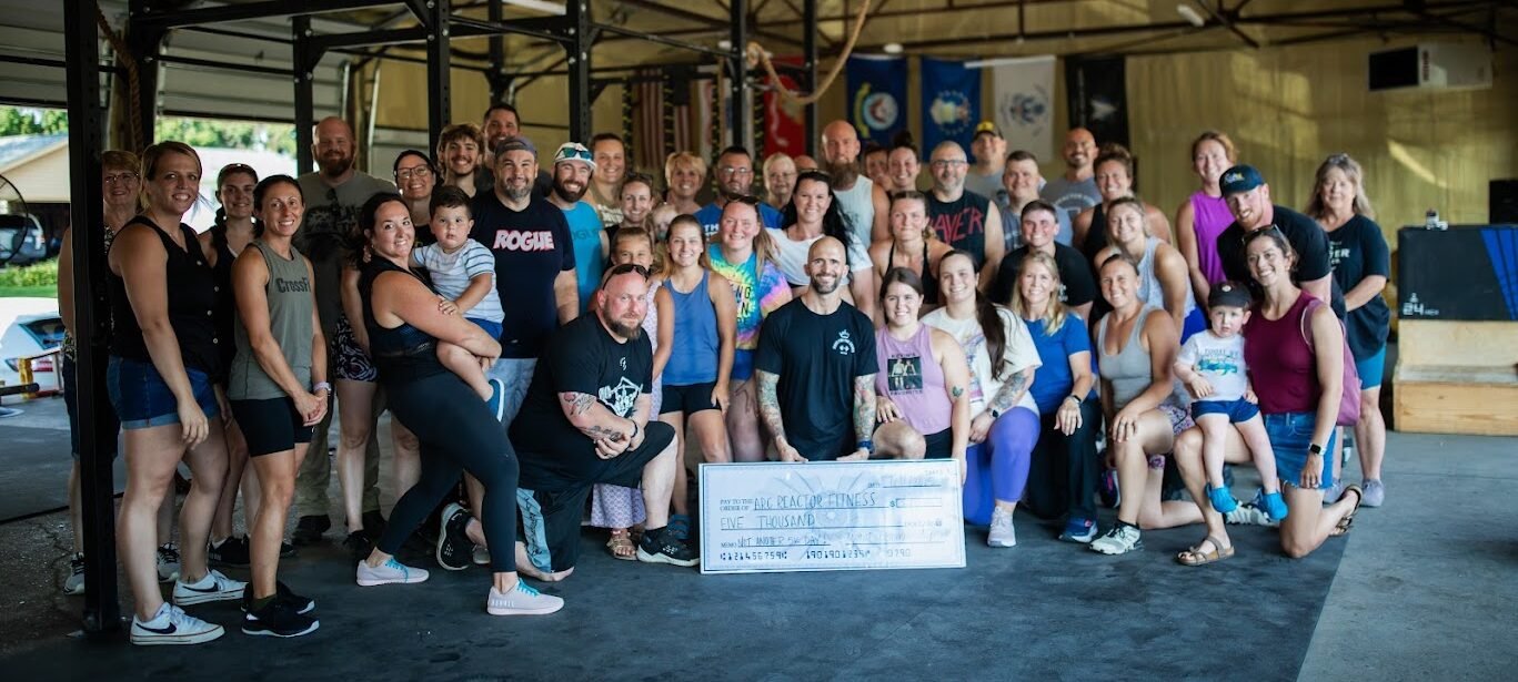 Member group picture at Arc Reactor CrossFit gym in Zanesville